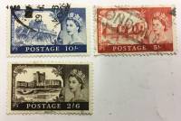 --  Набор марок Англия 3 шт.  Гашёные , II Θ