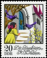 (1972-082) Марка Германия (ГДР) "Снежная королева (4)"    Сказки III Θ