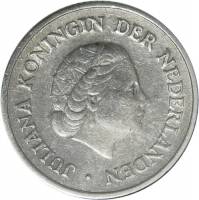 () Монета Ниделандские Антильские острова 1954 год 14  ""   Биметалл (Серебро - Ниобиум)  UNC