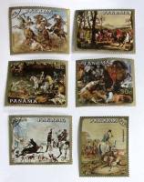 -- Набор марок Панама 5 шт.  Гашёные , III Θ