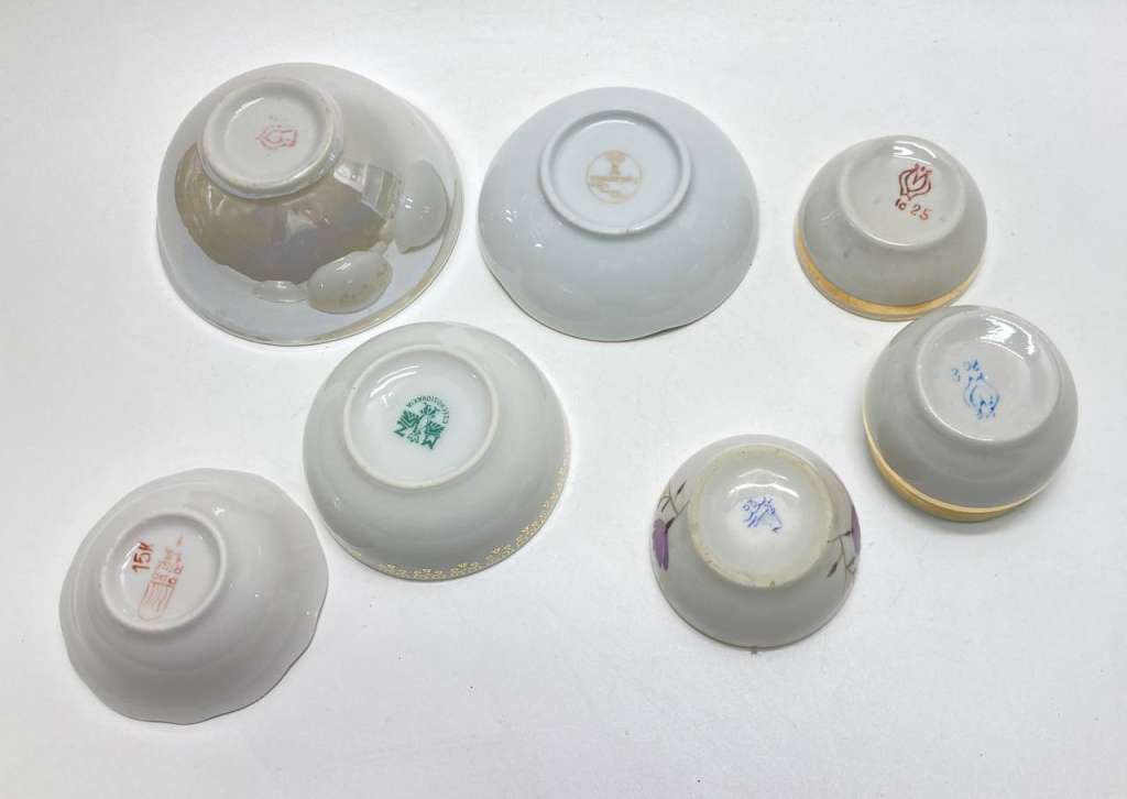 Разетки пиалы, фарфор, 8 шт