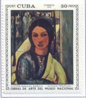 (1970-068) Марка Куба "Цыганка"    Музей в Гаване III Θ