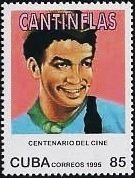 (№3874) Марка Куба 1995 год "Профиль cantinflas", Гашеная