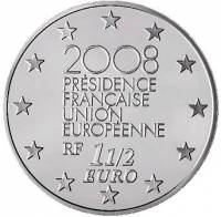 () Монета Франция 2008 год 1 1/2 евро ""   PROOF