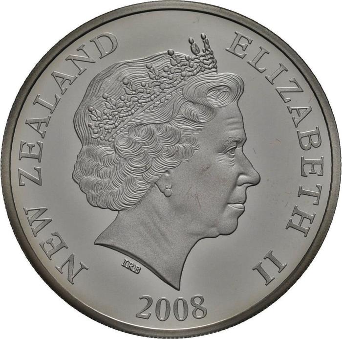 (№2008km311) Монета Новая Зеландия 2008 год 1 Dollar (Сэр Эдмунд Хиллари)