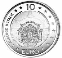 (№2010km140) Монета Мальта 2010 год 10 Euro (Отель auberge де)