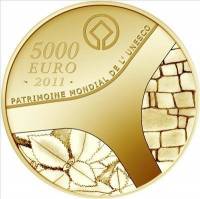 (№2011km1813) Монета Франция 2011 год 5,000 Euro (Версальский дворец)