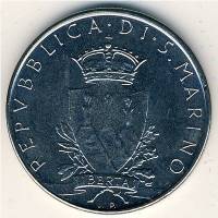 () Монета Сан-Марино 1979 год 100  ""   Никель  UNC