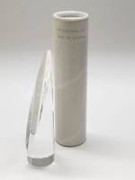 Сувенир Геом усеченный цилиндр кристалл прозрачный хрусталь Австрия новый в коробке 15 см