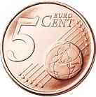 (2008) Монета Мальта 2008 год 5 евроцентов "Каменный алтарь"  Латунь  UNC