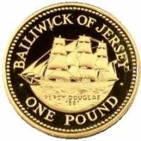 (№1991km85b) Монета Джерси 1991 год 1 Pound (Перси Дуглас 1861)