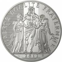 (№2012km1724) Монета Франция 2012 год 100 Euro (Эркюль)