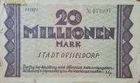 (№1923) Банкнота Германия 1923 год "20,000,000 Mark"