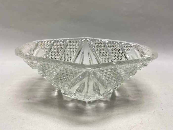 Салатник ладья хрусталь СССР