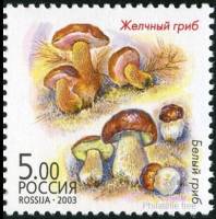 2003-063 Марка Россия Желчный и белый  Грибы-двойники II O