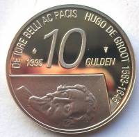 () Монета Нидерланды (Голландия) 1995 год 10  ""   Биметалл (Серебро - Ниобиум)  UNC