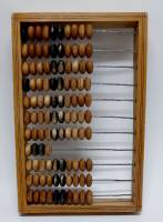 Счеты, дерево, размер 40*26,5 см., СССР (сост. на фото)