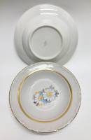 Тарелки суповые, Красный фарфорист, 4 шт