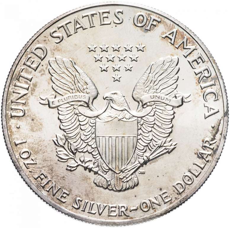 (1992) Монета США 1992 год 1 доллар &quot;Шагающая Свобода&quot;  Серебро Ag 999  UNC