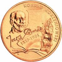 (150) Монета Польша 2007 год 2 злотых "Ф.К. Корженевский"  Латунь  UNC