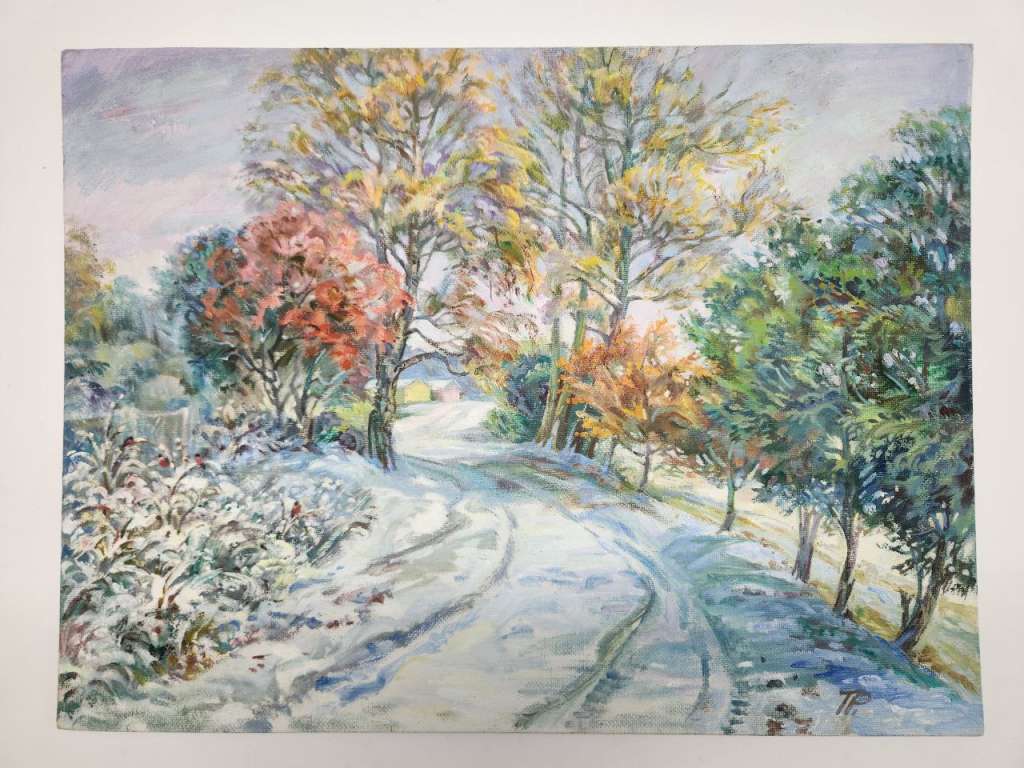 Картины Пейзаж лето и зима 2 штуки и 3 рамки А 4 со стеклом