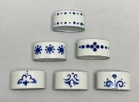 Кольца для салфеток 6 штук фарфор