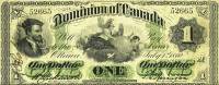 (№1870P-12e) Банкнота Канада 1870 год "1 Dollar"