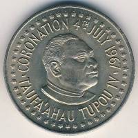 () Монета Тонга 1967 год 1 паанга ""  Медь-Никель  UNC