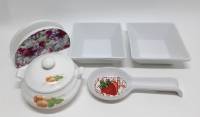 Набор кухонной посуды, 5 предметов, фарфор, керамика (сост. на фото)