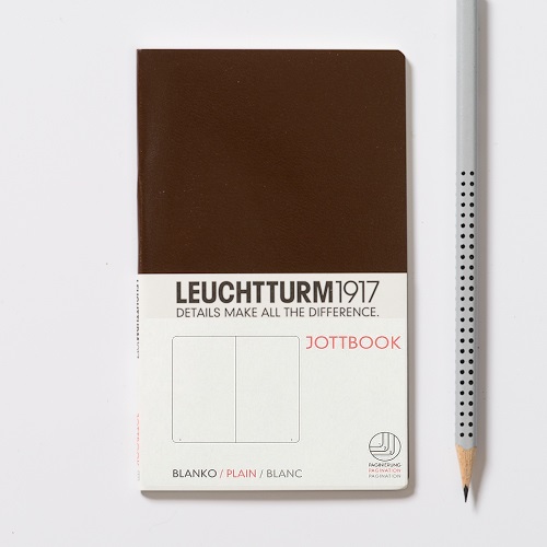 Книга для записей JOTTBOOK POCKET A6, коричневый(табак), 60 стр., НЕЛИНОВАННЫЙ. Leuchtturm1917, #343