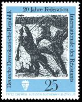 (1971-053) Марка Германия (ГДР) "Литография (2)"    Сопротивление II Θ