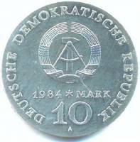 () Монета Германия (ГДР) 1984 год 10 марок ""  Биметалл (Серебро - Ниобиум)  UNC