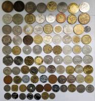 Набор иностранных монет 90 штук