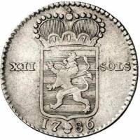 (№1786km13) Монета Люксембург 1786 год 12 Sols (Двенадцатой)