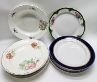 Тарелки 10 штук суповые и столовые обеденные большие