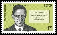 (1978-054) Марка Германия (ГДР) "Альфред Деблин"    Известные личности II Θ