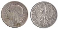 (1932) Монета Польша 1932 год 2 злотых "Ядвига"  Серебро Ag 750  VF