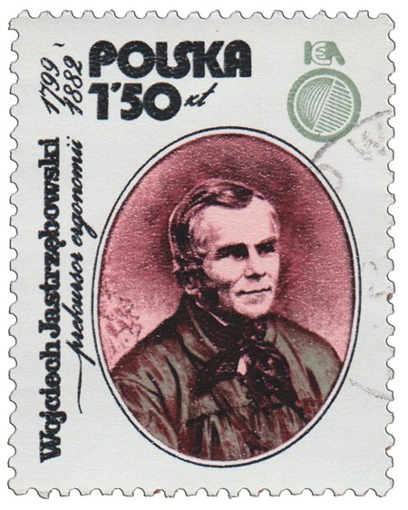 (1979-044) Марка Польша &quot;Войцех Ястребовский&quot;    Международный конгресс по международному эргономиче