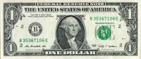 (2009b) Банкнота США 2009 год 1 доллар "Джордж Вашингтон"   UNC