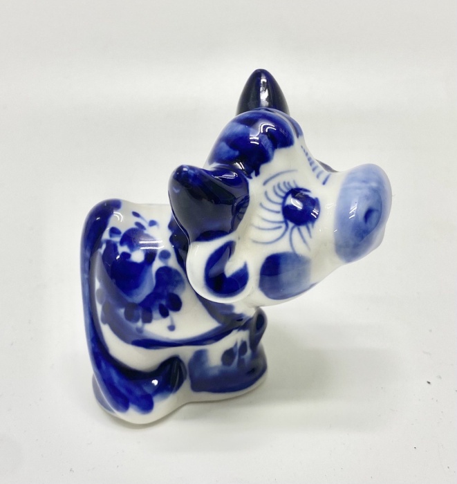 Статуэтка гжель бычок 
