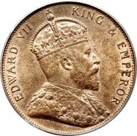 () Монета Остров Джерси 1909 год 1/12 шиллинга ""  Медь  UNC