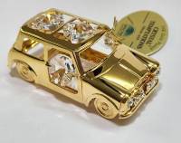 Сувенир Автомобиль 7*3 см металл покрытие золото 24 к кристаллы Сваровски США 