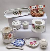 Набор для специй блюдо д/оливок Чашка Блюдца д/ пакет. чайных Подставка нагрева чайника 10 предметов