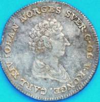 (№1825km299) Монета Норвегия 1825 год 8 Skilling