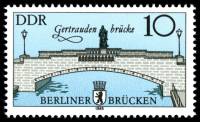 (1985-060) Марка Германия (ГДР) "Мост Гертрадена"    Мосты, Берлин II Θ