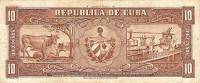 Банкнота Куба 1958 год 10 песо Карлос Мануэль де Сеспедес   UNC