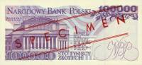 (1993) Банкнота Польша 1993 год 100 000 злотых "Станислав Монюшко"   UNC