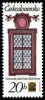 (1977-86) Марка Чехословакия "Окно в дворце Мичной"    Международная выставка марок Прага I Θ