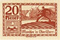 (№1920) Банкнота Австрия 1920 год "20 Heller"