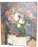 Картина маслом, 30*50 см., 1939г.,  деревянная рама, авт. Виктор Чеснойц (сост. на фото)